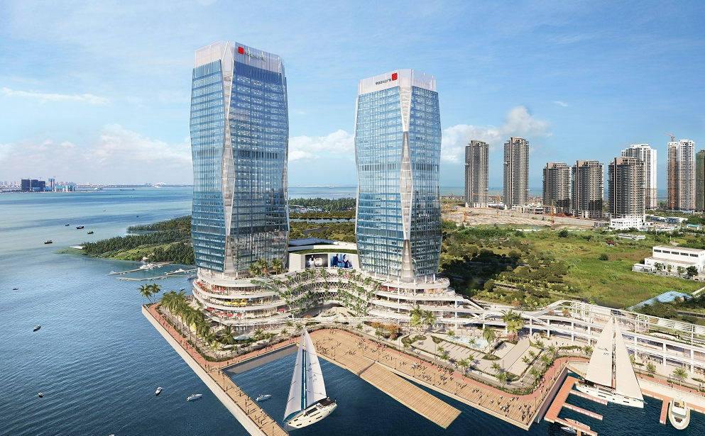 小五金大使命 | 亚萨合莱果博点式幕墙五金产品助力华彩▪海口湾广场项目